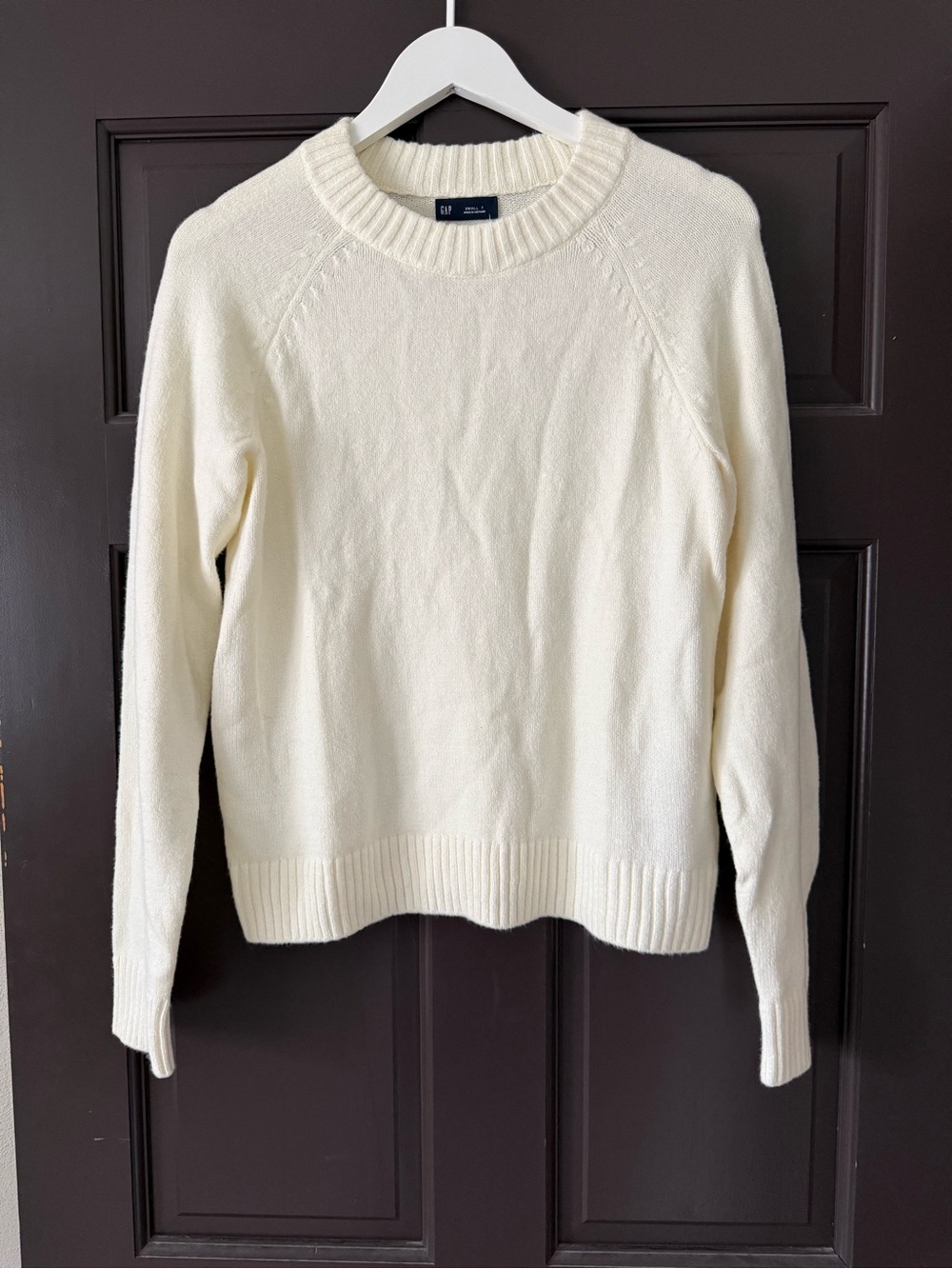 Gap Small Tall Women's Cream Ivory Crewneck Sweater ST